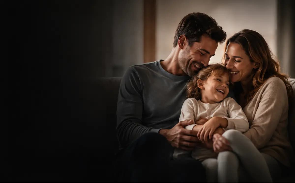 Family enjoying time together